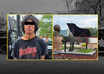 HONDUREÑO DETENIDO POR ROBO DE PLACA DE ESTATUA - CLAVE NOTICIA - CLAVE NOTICIA Hombre Roba Placa De Agustín Lara En Plaza De Los Compositores