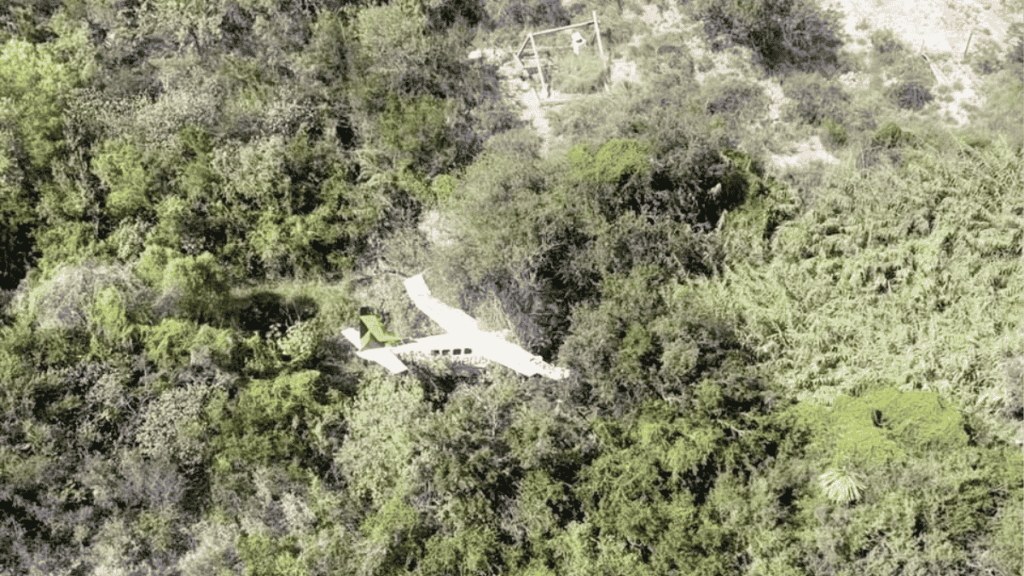 avión se estrelló